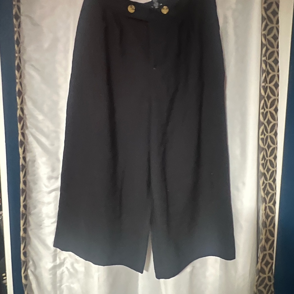 Who What Wear Black Dress Pants High-Waisted Wide-Leg